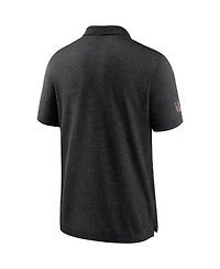 Nike Men's Black Las Vegas Raiders Crucial Catch Sideline Early Season Polo Shirt