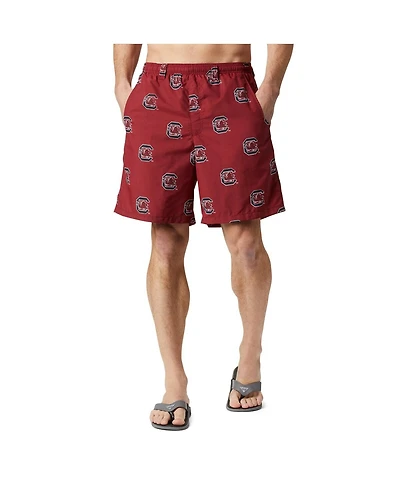 Columbia Men's Garnet South Carolina Gamecocks Backcast Iii Printed Shorts