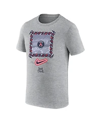Nike Men's Heather Gray Paris Saint-Germain Dna T-Shirt