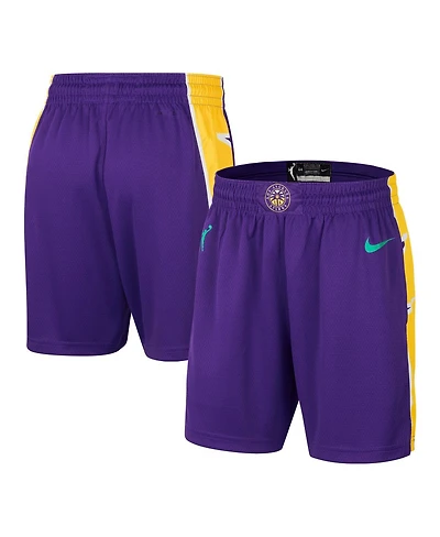 Nike Women's Purple Los Angeles Sparks On-Court Victory Performance Shorts