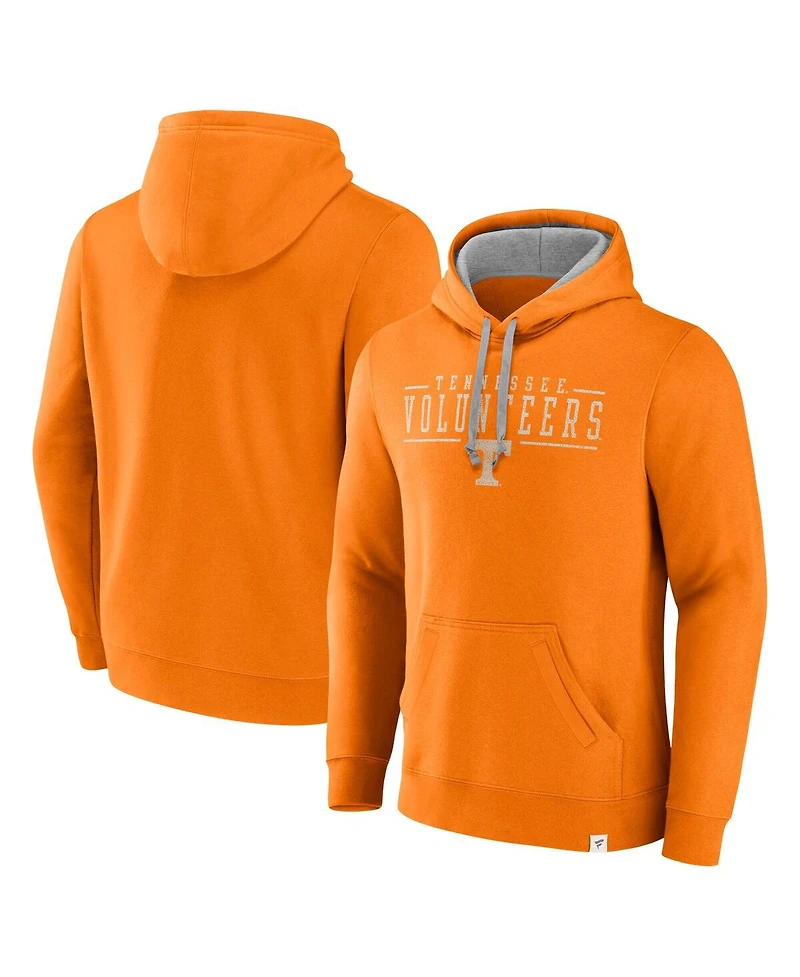 Fanatics Men's Tennessee Orange Volunteers Second Wind Distressed Pullover Hoodie