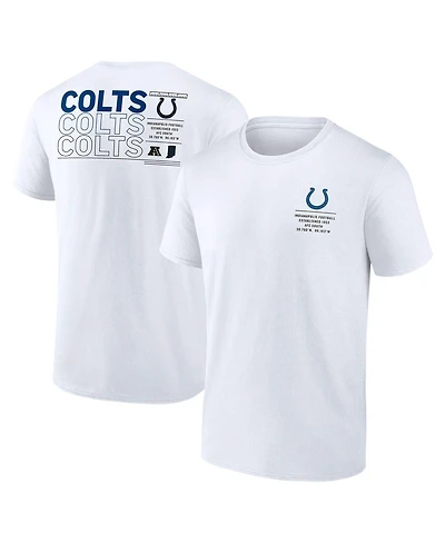 Fanatics Men's White Indianapolis Colts Repeat Stats T-Shirt