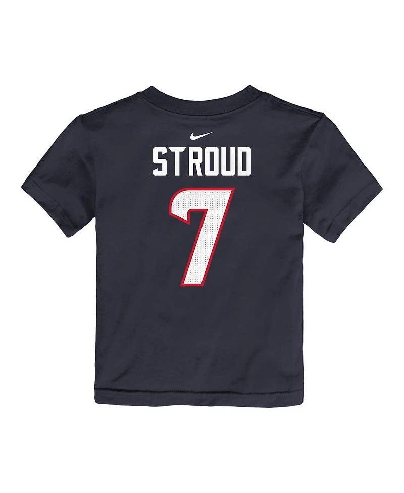 Nike Toddler C.j. Stroud Navy Houston Texans Player Name Number T-Shirt