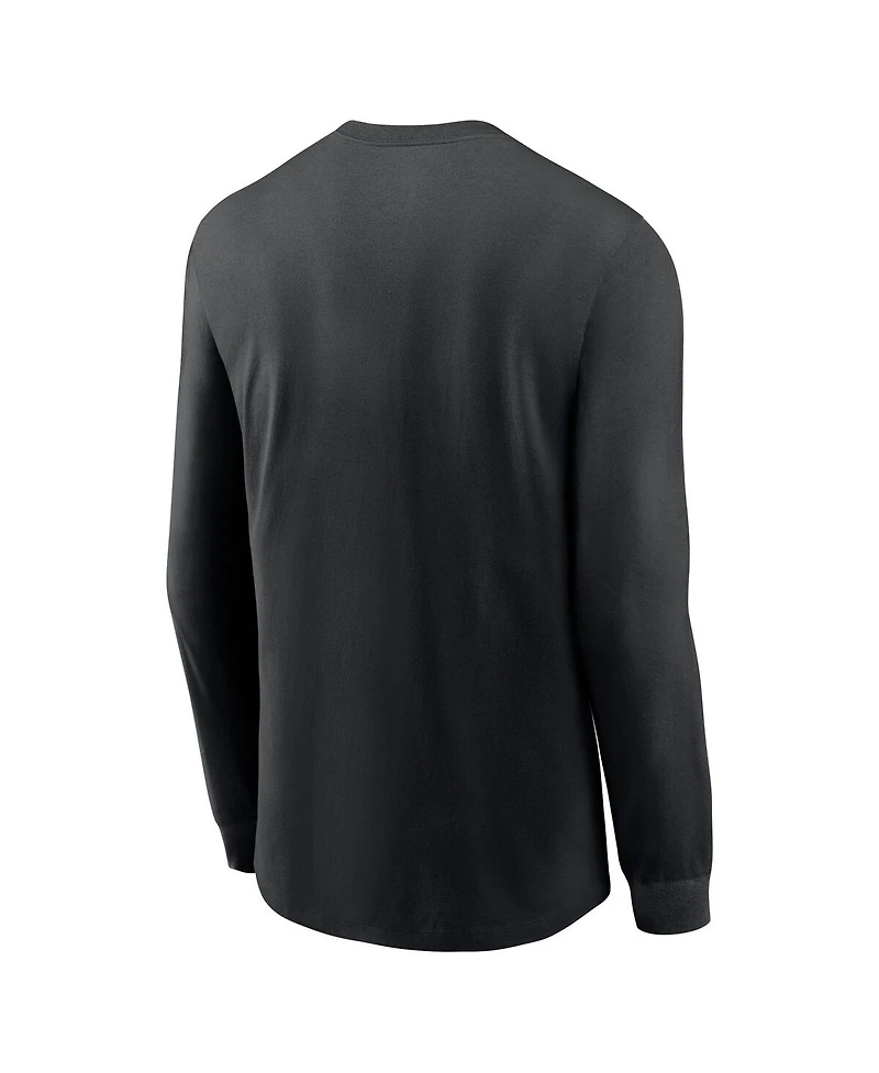 Nike Men's Black Georgia Bulldogs 2025 Sideline Performance Long Sleeve T-Shirt