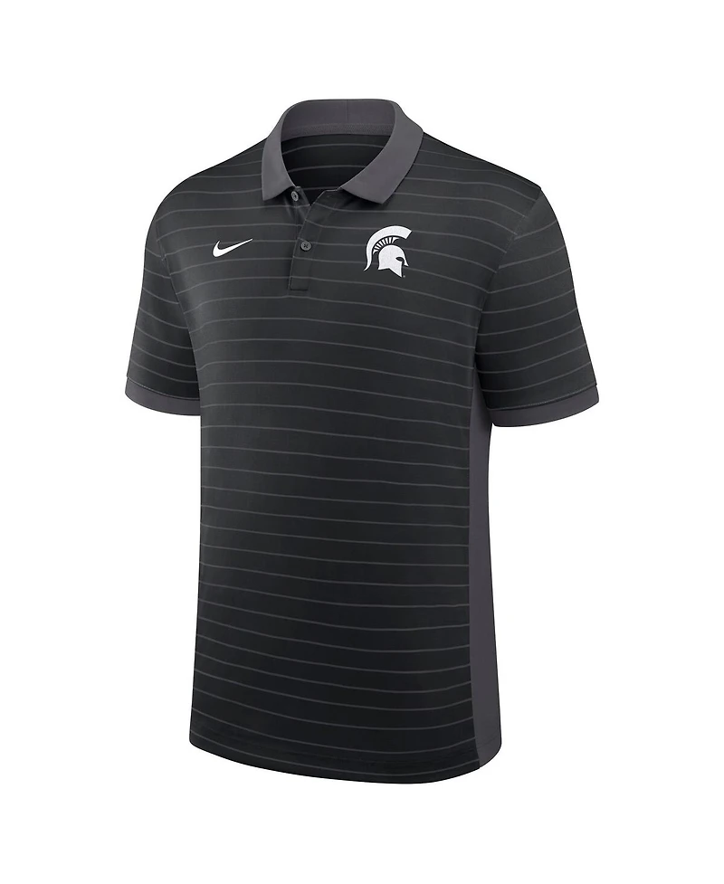 Nike Men's Michigan State Spartans 2025 Early Season Coaches Sideline Victory Stripe Performance Polo Shirt