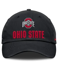 Nike Men's Black Ohio State Buckeyes 2025 Sideline Club Adjustable Hat