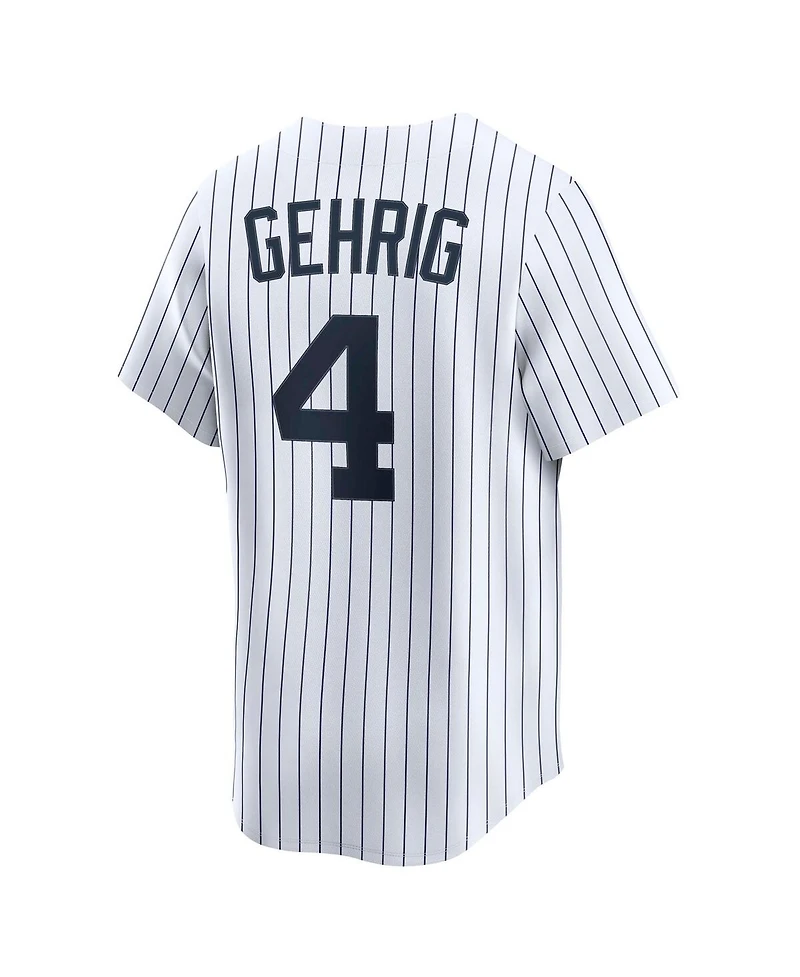 Nike Men's Lou Gehrig White New York Yankees Throwback Cooperstown Collection Limited Jersey