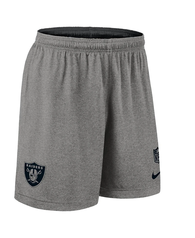 Nike Men's Black Las Vegas Raiders Sideline Reversible Performance Shorts