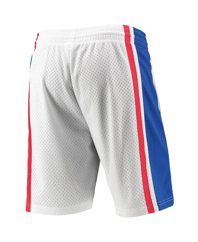Men's Mitchell & Ness White Philadelphia 76ers - Hardwood Classics Swingman Shorts