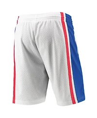 Men's Mitchell & Ness White Philadelphia 76ers - Hardwood Classics Swingman Shorts