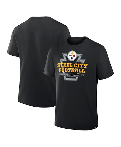 Fanatics Men's Black Pittsburgh Steelers Hometown True Favorite T-Shirt