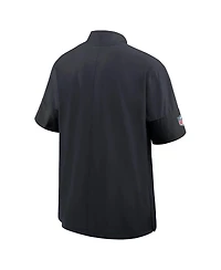 Nike Men's Navy Houston Texans Sideline Short Sleeve Quarter-Zip Performance Coach Jacket