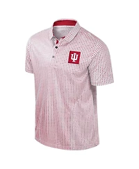 Colosseum Men's Crimson Indiana Hoosiers Big Tall Marty Rival Polo Shirt