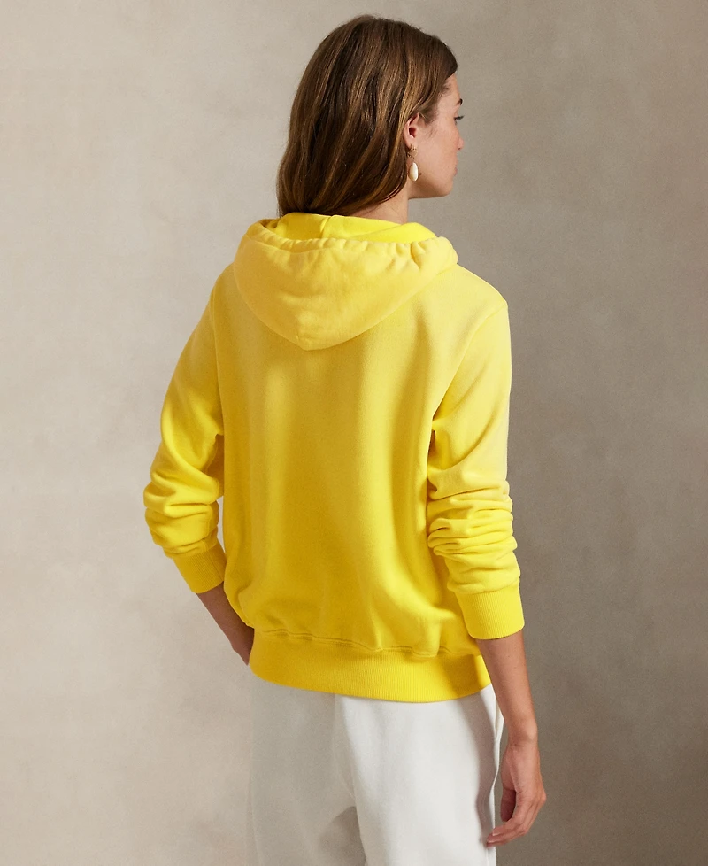 Polo Ralph Lauren Women's Lightweight Fleece Full-Zip Hoodie Sweatshirt