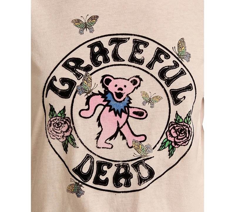 Lucky Brand Women's Grateful Dead Butterflies Crewneck Tee