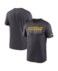Nike Men's Charcoal Los Angeles Chargers Sideline Legend Performance T-Shirt