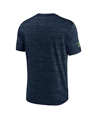Nike Men's College Navy Seattle Seahawks Sideline Velocity Performance T-Shirt