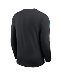 Nike Men's Detroit Lions Sideline Coach Uv Performance Long Sleeve T-Shirt