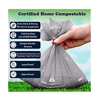 Puppington Walk Star Kit: 3-in-1 Dog Bag & Bowl plus Matching 270 Refill Poop Bags