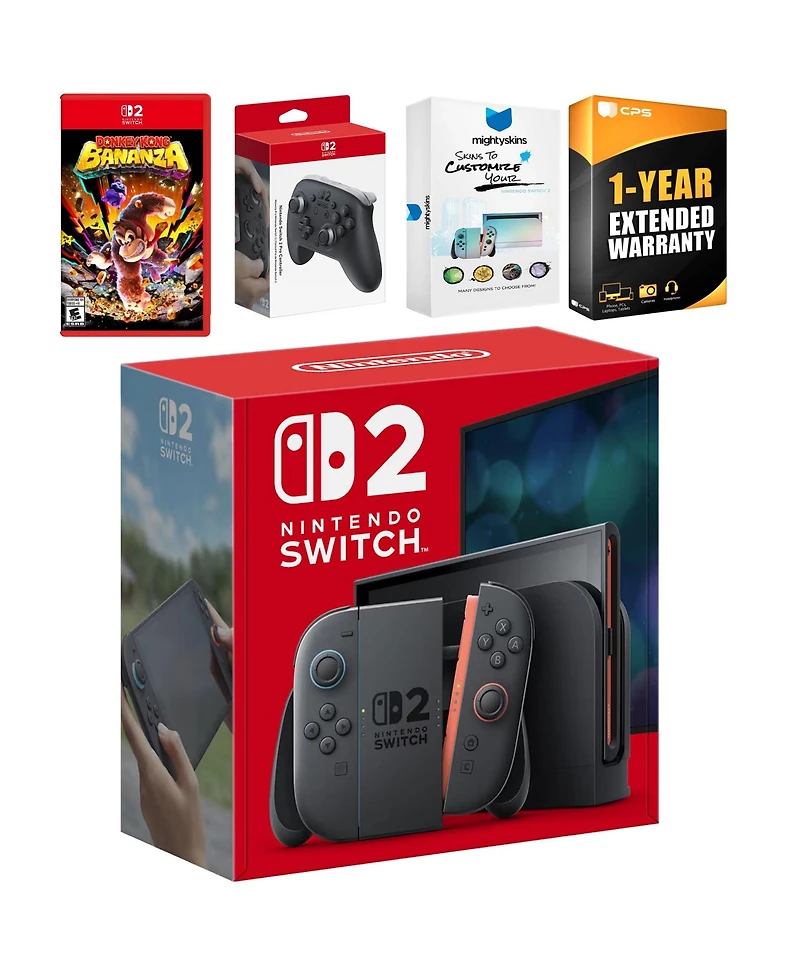 Nintendo Switch 2 Console with Donkey Kong Bonanza, Pro Controller