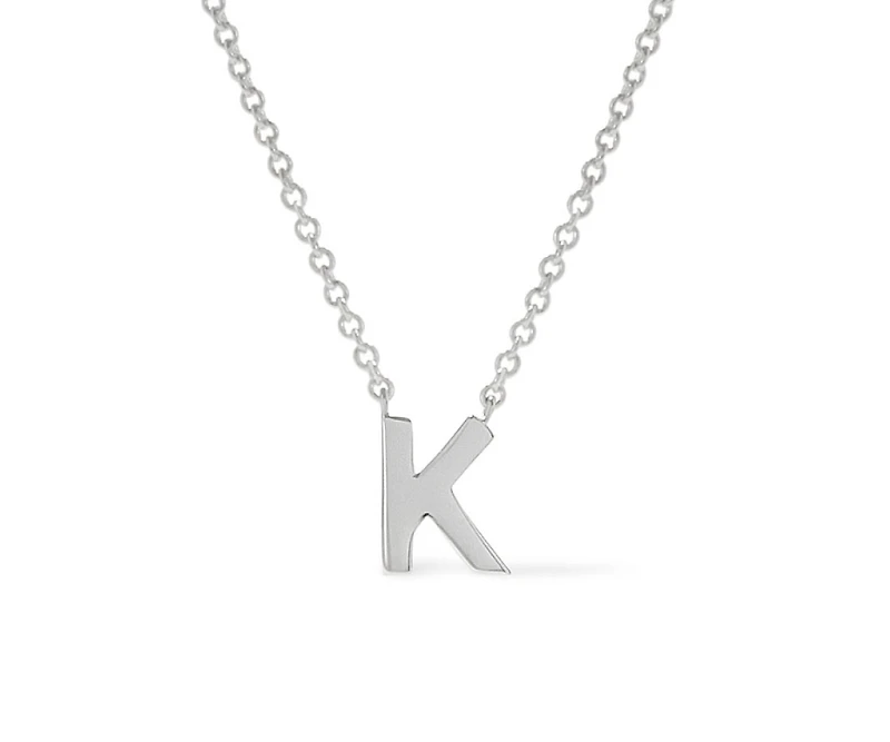 Ana Luisa Silver Initial Necklace - Letter