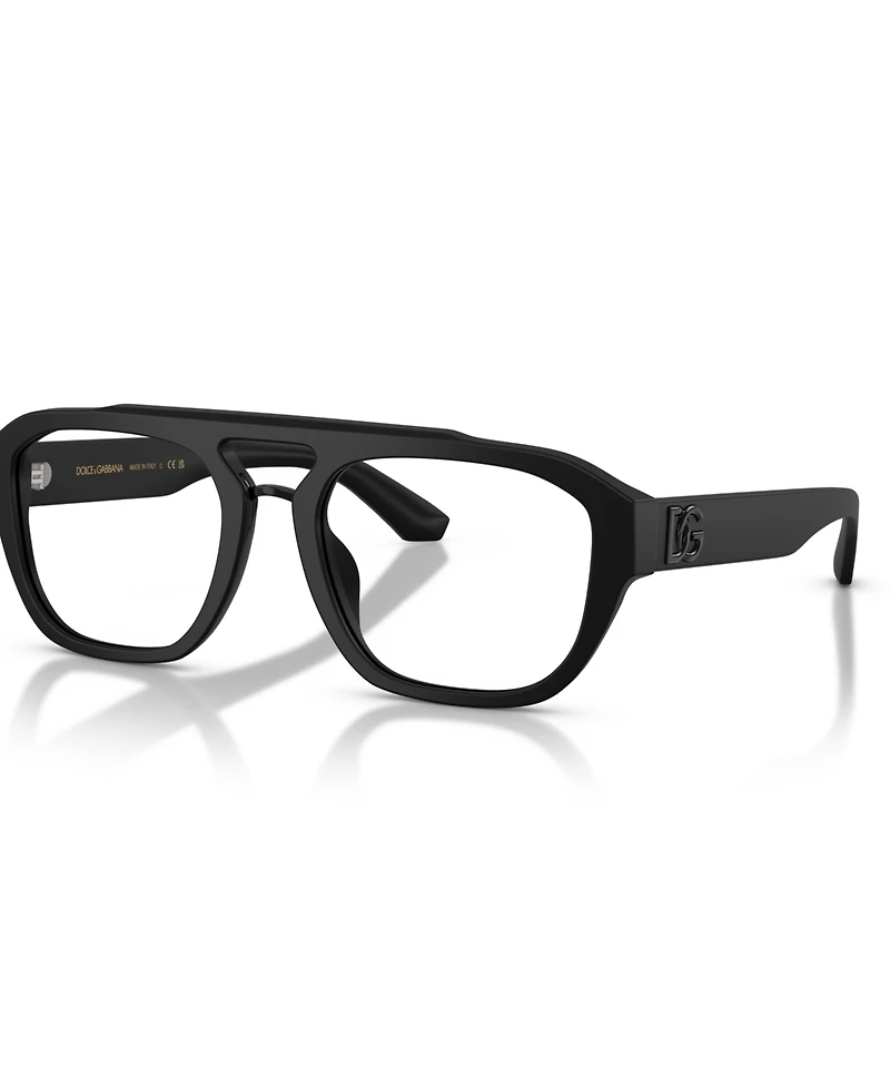 Dolce&Gabbana Men's Pilot Eyeglasses, DG3415