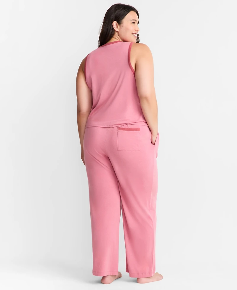 State of Day Women's Solid Knit Tank Pajama Set, Xs-3X, Macy's Exclusive