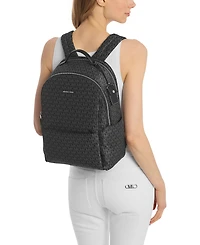 Michael Kors Sable Large Printed Signature Logo Backpack