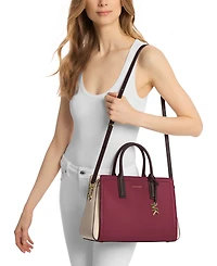 Michael Kors Laila Small Leather Satchel
