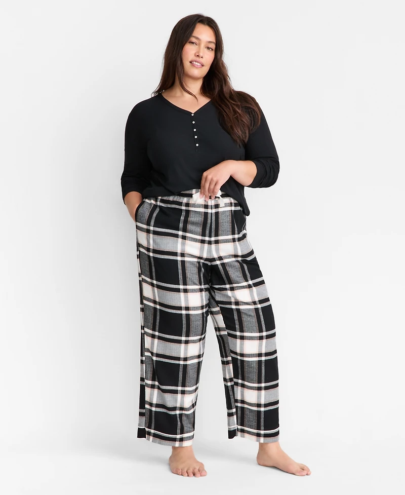 State of Day Women's Flannel Pajama Pants, Xs-3X, Macy's Exclusive