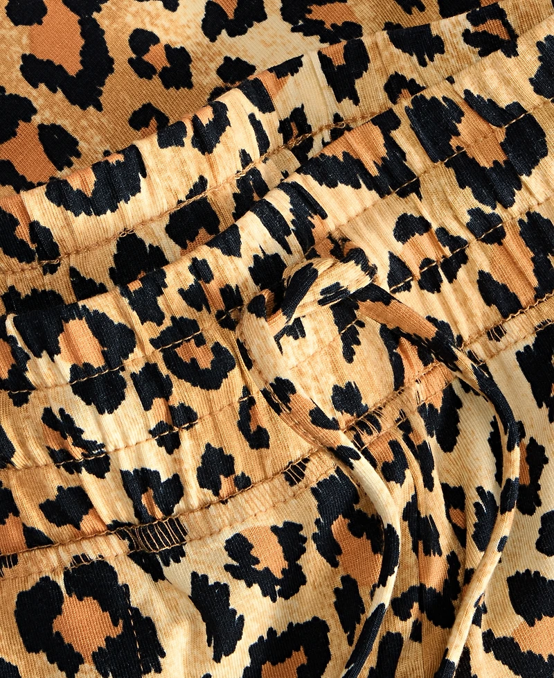 State of Day Women's Leopard Knit Pajama Pants, Macy's Exclusive