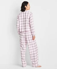 State of Day Women's Flannel Pajama Set, Macy's Exclusive