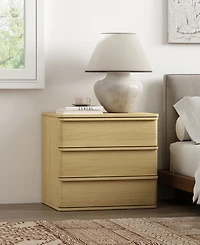 Manhattan Comfort Molly 26" Modern 3-Drawer Nightstand