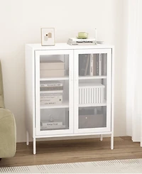 Manhattan Comfort Amelia 31.5" Modern 3-Shelf Accent Cabinet