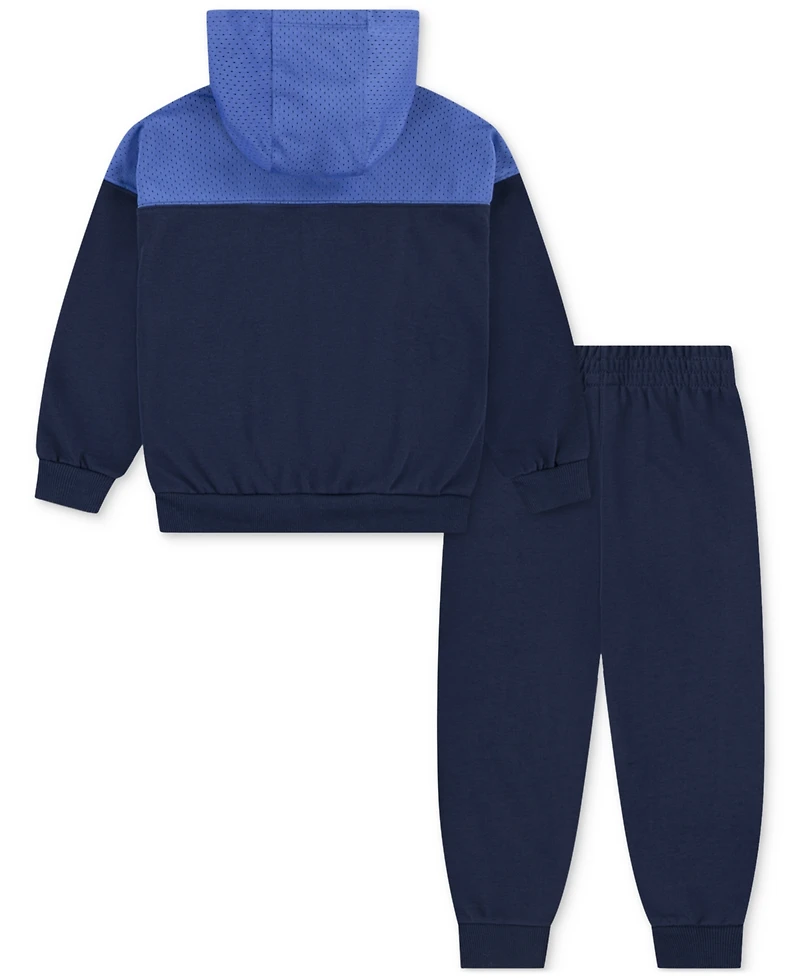 Nike Little Boys 2-Piecs Sportswear P.e. Blocked Pullover & Pant Set