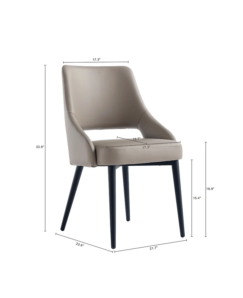 Manhattan Comfort Tremont Leatherette Upholstered Dining Chair