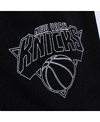 Mitchell & Ness Men's White New York Knicks 2009/10 Hardwood Classics Marble Swingman Shorts