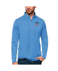 Antigua Men's Blue Oklahoma City Thunder Tribute Quarter-Zip Pullover Sweatshirt