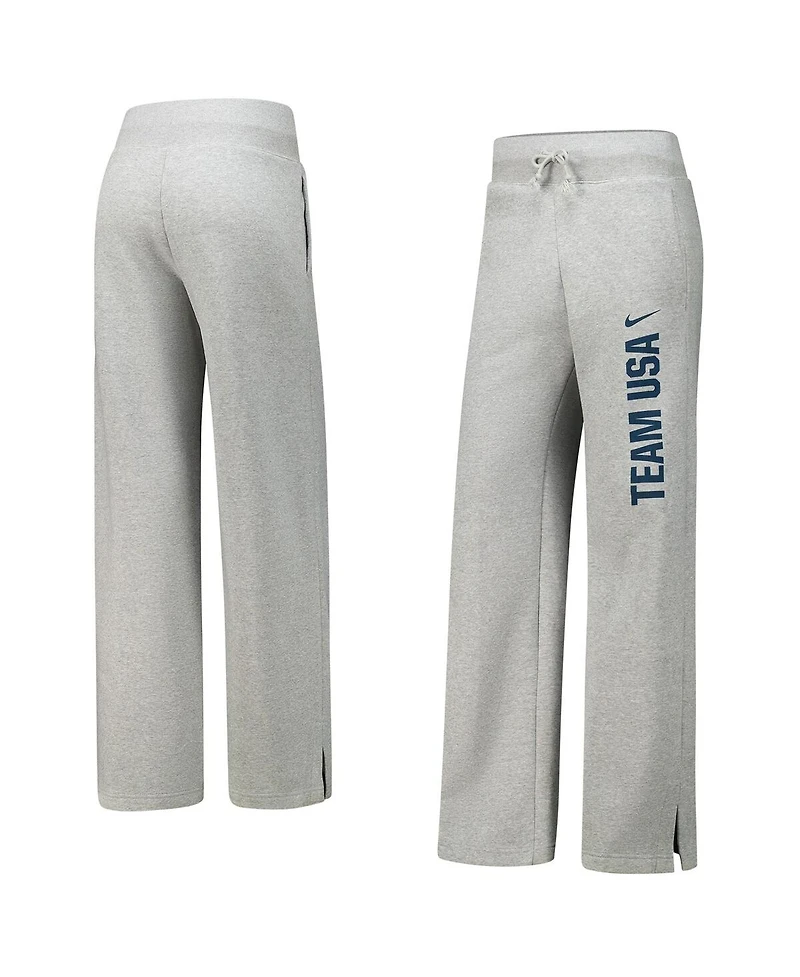 Nike Women's Gray Team Usa Phoenix Casual Fleece Pants