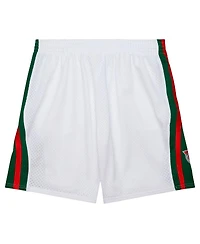 Mitchell & Ness Men's White Milwaukee Bucks 2013/14 Swingman Shorts