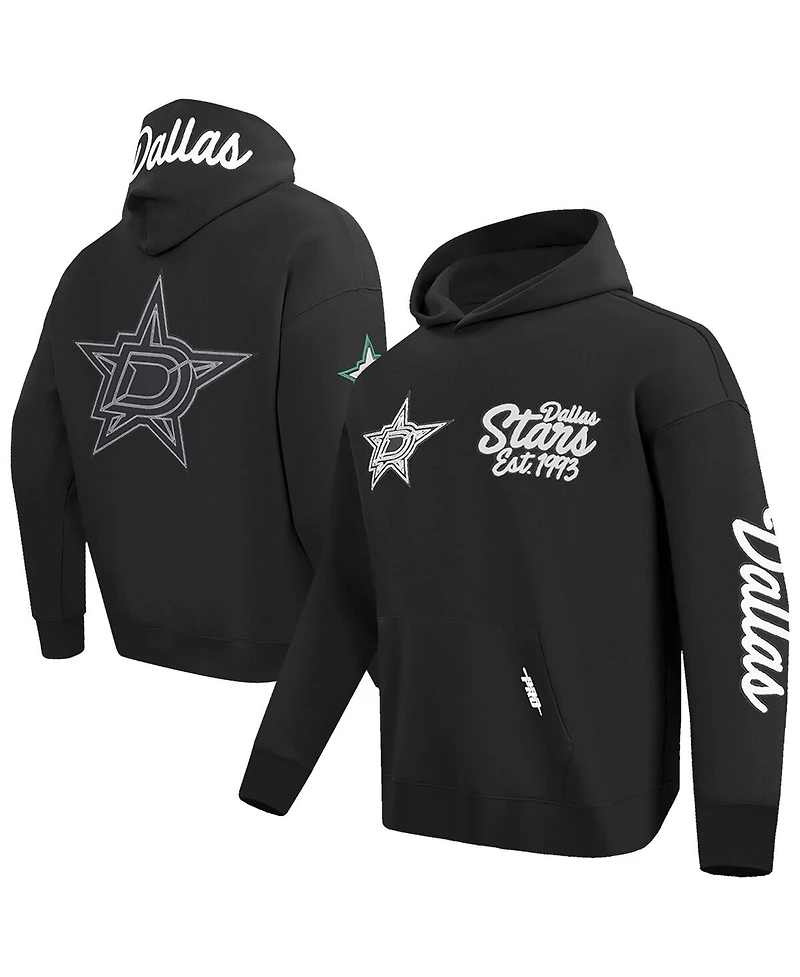Pro Standard Men's Black Dallas Stars Paint the City Pullover Hoodie Sweatshirt