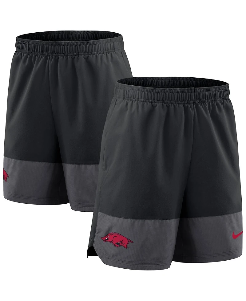 Nike Men's Black Arkansas Razorbacks 2025 Sideline Performance Shorts