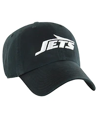 '47 Brand Men's Black New York Jets Clean Up Tonal Adjustable Hat