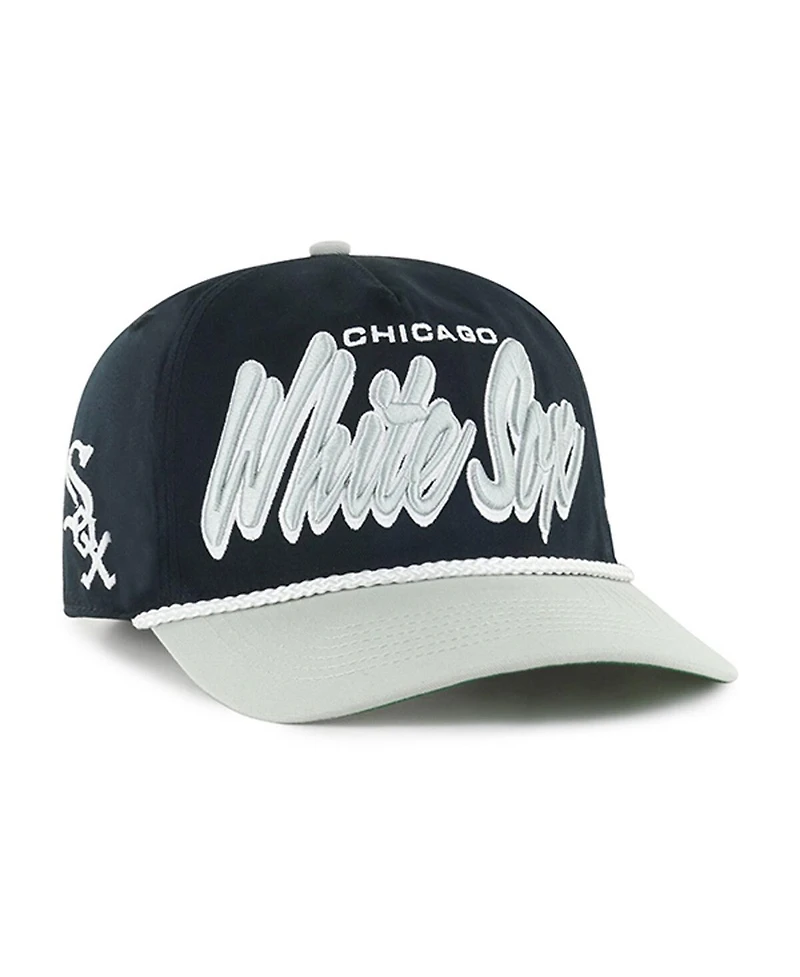 '47 Brand Men's Black Chicago White Sox Drop Shadow Rope Hitch Adjustable Hat