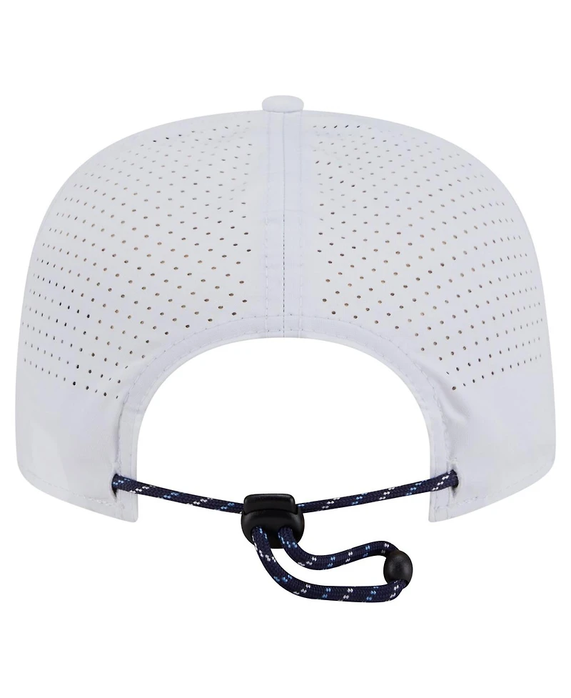 New Era Men's White Tampa Bay Rays Perforated Golfer Snapback Hat