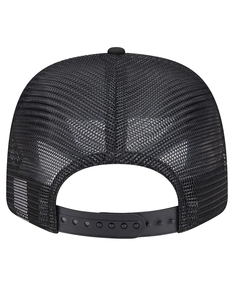 New Era Men's Black Miami Marlins Flag 9SEVENTY Coolera Stretch-Snap Hat