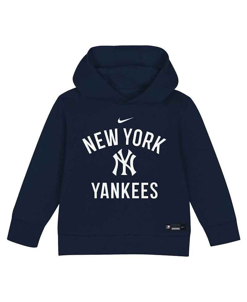Nike Toddler 2-Piece Navy New York Yankees Club Fleece Pullover Hoodie and Sweatpants Set