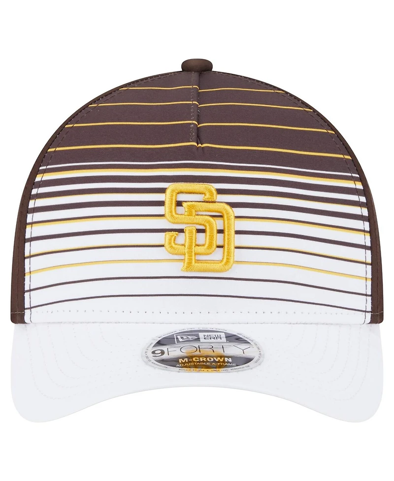 New Era Men's Brown San Diego Padres Gradient 9FORTY M-Crown Adjustable Hat