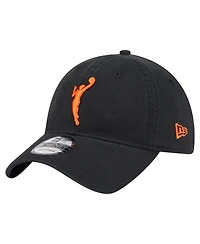 New Era Men's and Women's Black Wnba Core Alt Logo 9TWENTY Adjustable Hat