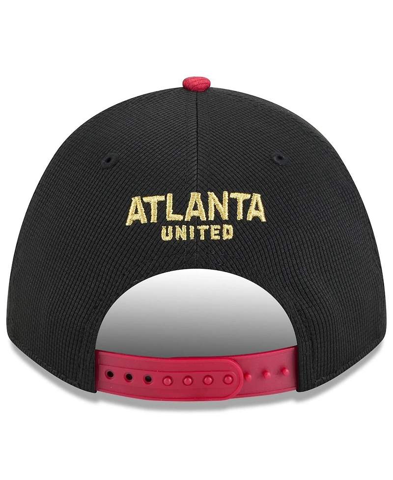 New Era Men's Black/Red Atlanta United Fc 2025 Jersey Hook 9FORTY M-Crown Adjustable Hat